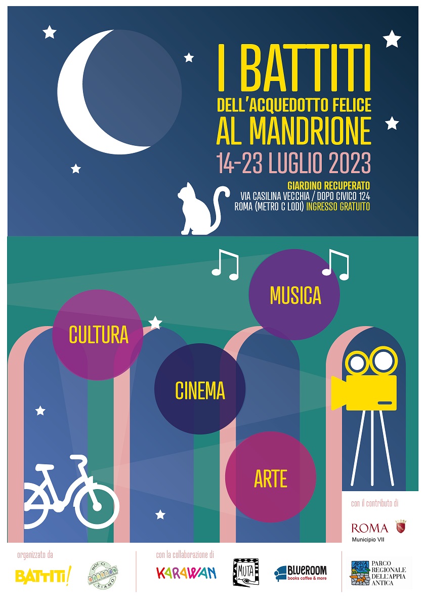 I Battiti dell'Acquedotto Felice. Festival di Cinema Musica e Cultura al Mandrione 14 - 23 luglio 2023